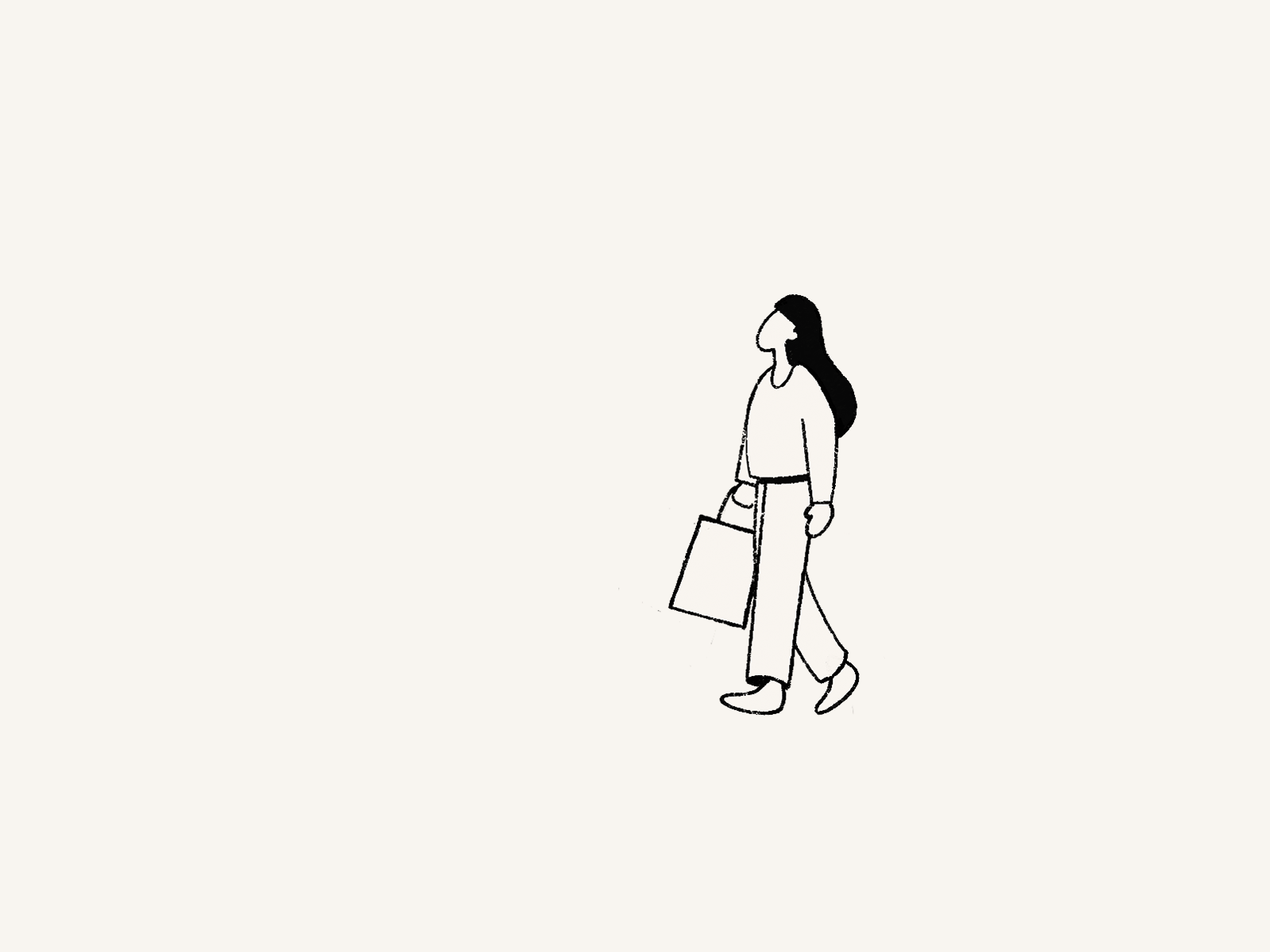Have a nice stroll illustration procreate retail shopping