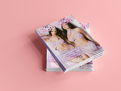 Magazine cover branding design graphic design