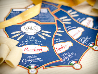 Pasta di Gragnano - Valci food gragnano handcrafted italian italy label pasta valci vintage