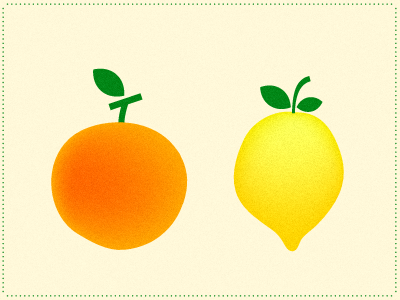 Fruits for "La Marchesa" - Fruiter Brand Identity brand identity citrus fruiter fruits giuseppina grieco illustration la marchesa lemon orange torre del greco vesuvius