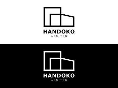 Black white architect name brand logo branding design logo vector