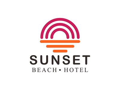 Sunset logo abstractlogo circlelogo logo vector