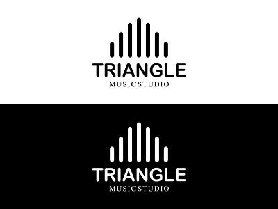 Black white triangle logo abstractlogo linelogo logoline trianglelogo