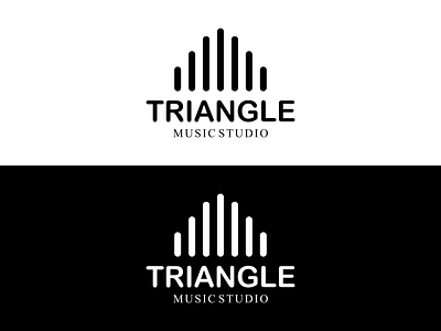 Black white triangle logo