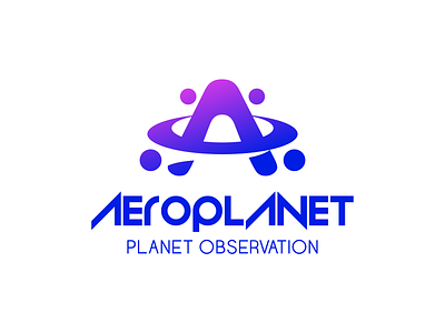 Aeroplanet branding design illustration letterlogo vector
