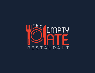 RESTAURANT LOGO 3d brand logo branding business logo design graphic design illustration logo logo design minimalist logo modern logo new logo professional logo restauratn logo the empty plate logo ui unique logo