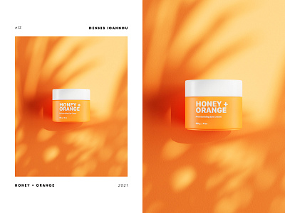 Honey + Orange. cinema 4d concept daily digital art makeup product render product visualization redshift