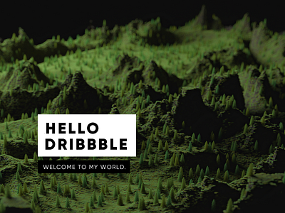 Hello Dribbble!