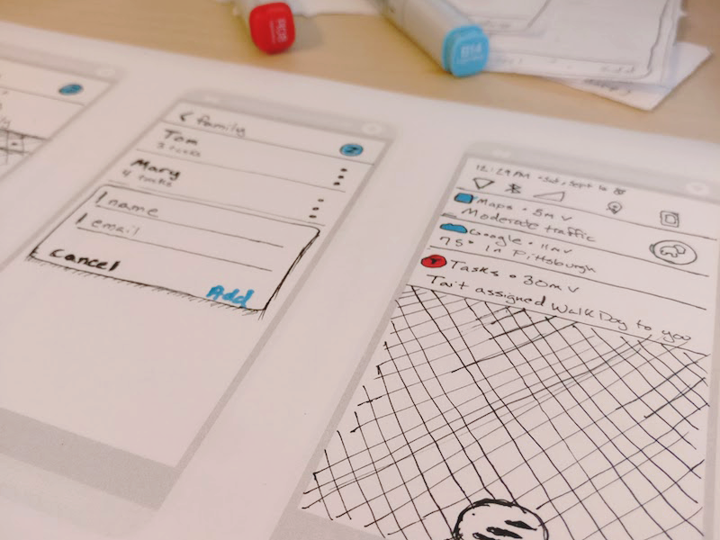 ToDo List Paper Sketch paper prototype ui todo