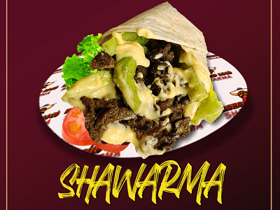 Shawarma food cart product design branding graphic design