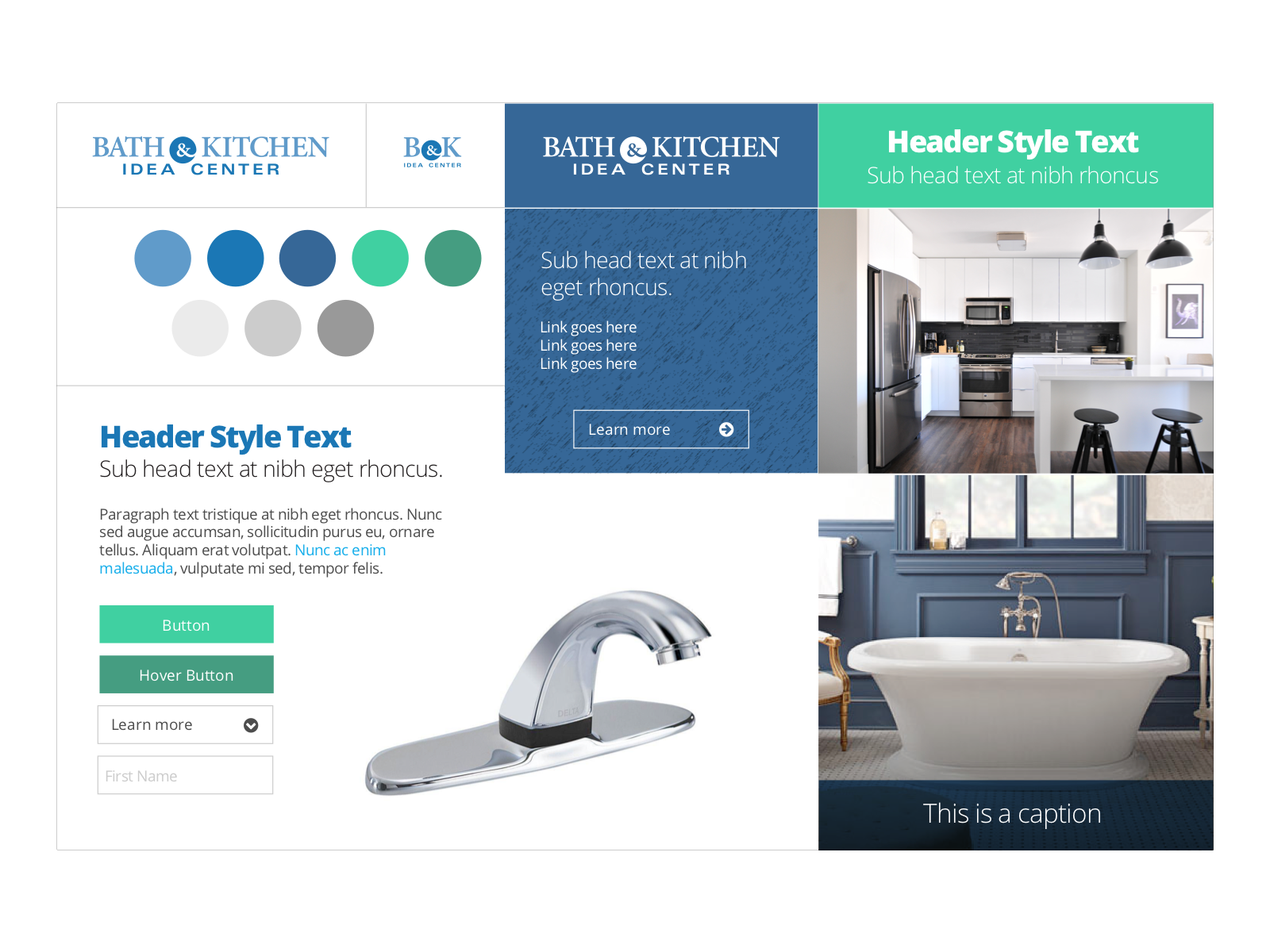 Bath and Kitchen Idea Center Style Tile by Perry Sandlewick on Dribbble