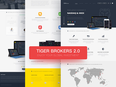 Tigerbrokers design landingpage ui web webdesign