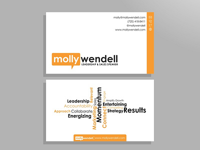 Molly Wendell Business card Project branding business card graphic design logo