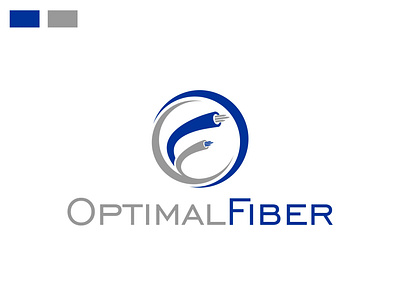 FIBER OPTIC LOGO branding design graphic design logo