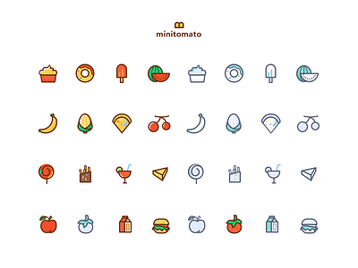 Icons for food