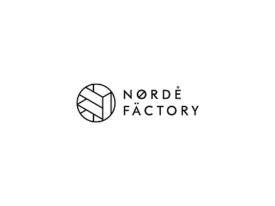 Norde Factory design illustration logo minimal typography