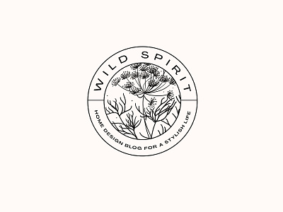 Wild spirit branding design home illustration logo minimal nature typography