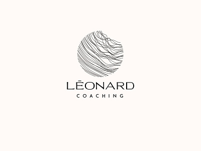 Léonard Coaching LOGOS branding design illustration logo minimal typography vector