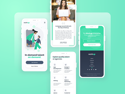 Workup - Design Concept (Mobile View)