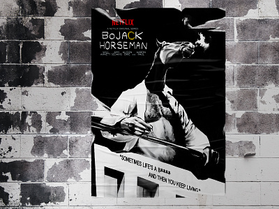 Bojack Concept animal bojack branding canva design illustration netflix oil painting poster traditional
