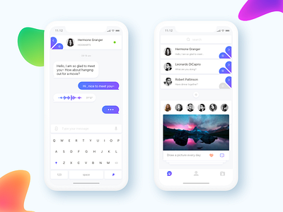 chat by Shawn.F on Dribbble