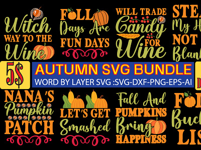 Autumn svg bundle