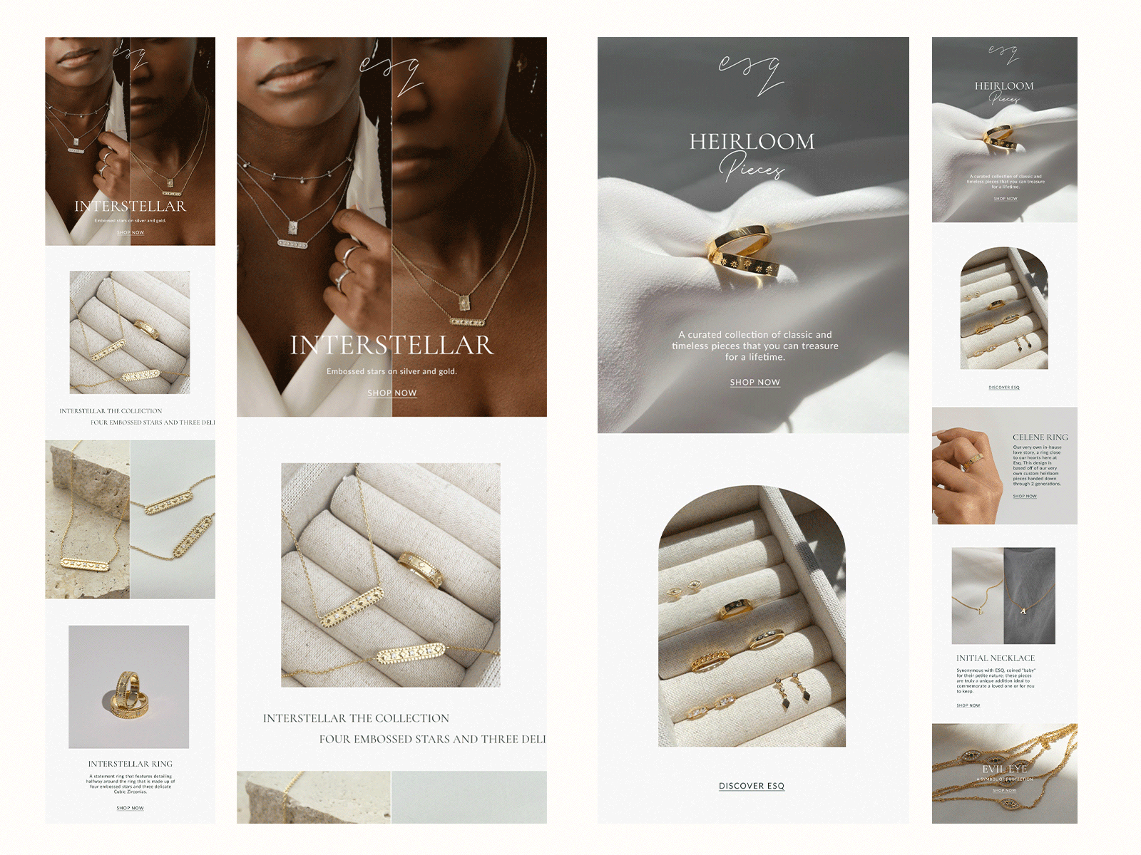 Esq Collection Campaigns design ecommerce email design email marketing graphic design klaviyo