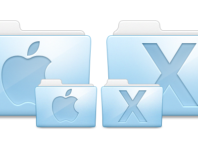 Lumiblu Folders preview apple blue folders light lumiblu system x