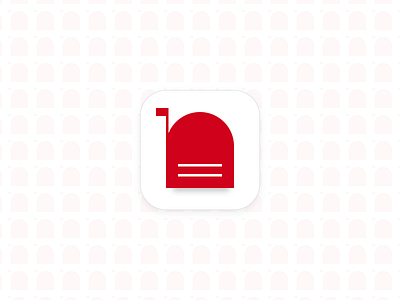 nbox app icon app apple client email gmail icon icons ios mail mailbox minimal red