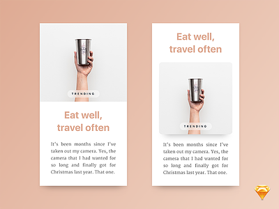 Freebie: Mobile article cards