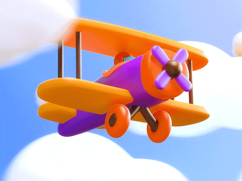 Airplane 3d 3d art airplane c4d cartoon cinema 4d design digital art illustration render