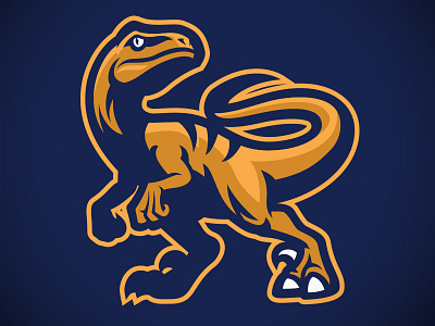 Raptor sport mascot bazzier dinosaurs logo mascot microstock raptor sport logo velociraptor
