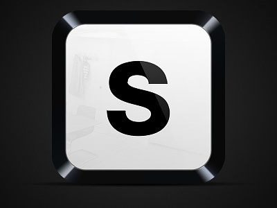 Soul Store™ Icon app black glass gloss icon ios s soul startup store ux white