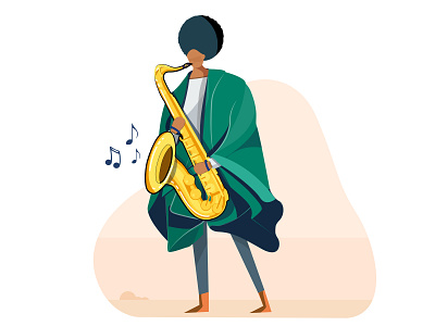 Saxophonists design illustration jazz music musician saxophone saxophonists vector