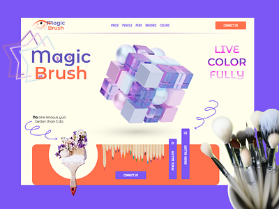 Magic Brush design graphic design illustration logo ui ux web webdesign