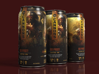 Go Fast Coffee IPA - 14 Cannons Brewing beer beer can branding brewery can coffee craft ipa packaging pirates