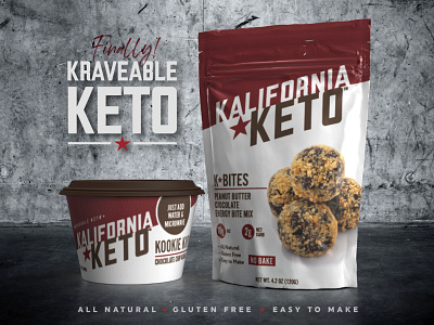 Kalifornia Keto branding food keto packaging