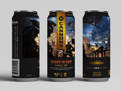Wreck Yo Ship Can Triple IPA beer beverage design branding can craftbeer packaging