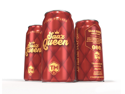 Saaz Queen Czech Pilsner beer can craft beer packaging