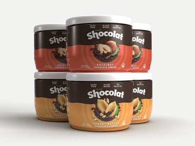 Shocolat Chocolate Spreads branding food food packaging healthy food packaging sweets