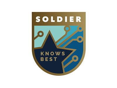 Soldier Know Best Logo badge shield tech