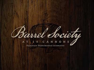 Barrel Society Logo barrel aged beer brewery club craft beer reserve script vip wood