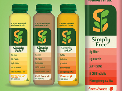 Simply Free Wellness Drinks branding food healthy healthy food juice packaging wellness