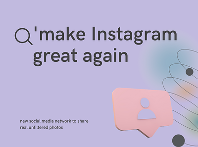 Make Instagram Great Again. Redesign branding graphic design