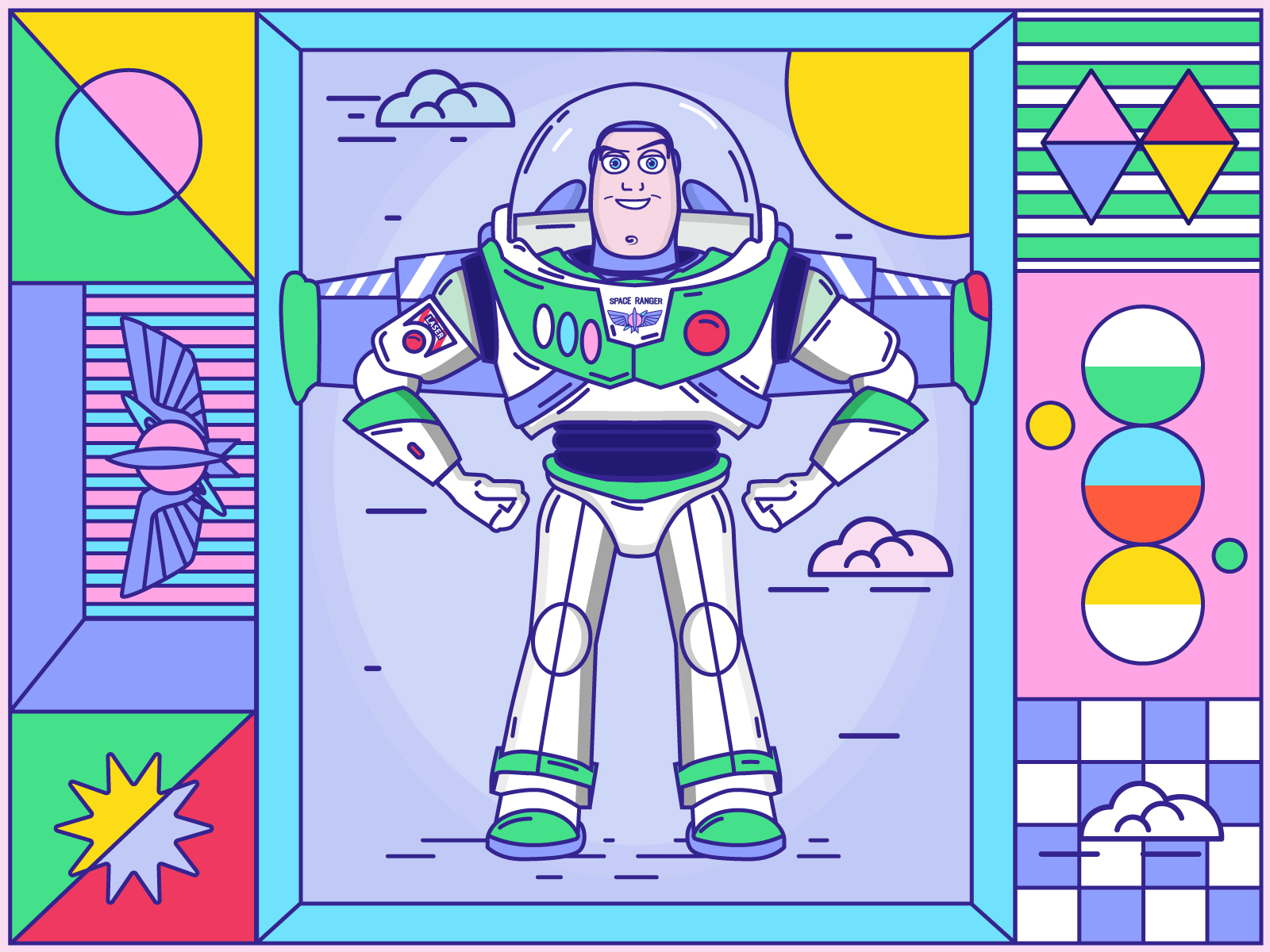 Buzz - Space Ranger by Mako Zakaidze on Dribbble