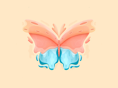 Butterfly 2d abstract adobe adobe illustration adobe photoshop art artwork clean colorful design designer digital art drawing flat graphic design illustration minimal modern simple vector