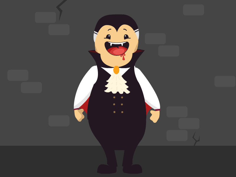 Happy Halloween From Count Pablo! animation bat bingo circus flat design gif halloween happy haunted mansion pablo vampire