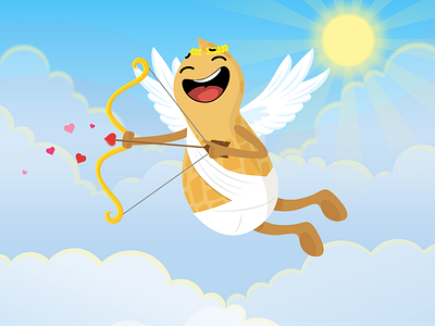 Happy Valentines Day! cloud cupid day flat fly happy heaven pablo sky valentine valentines wings