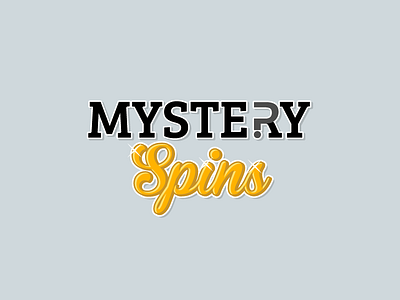 Mystery Spins Logo bingo casino design gamble game logo mystery slots spins