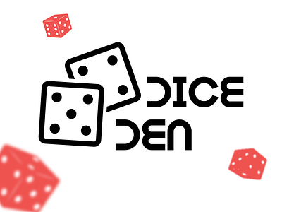Dice Den Logo bingo brand branding casino company den dice gambling logo poker roulette slots